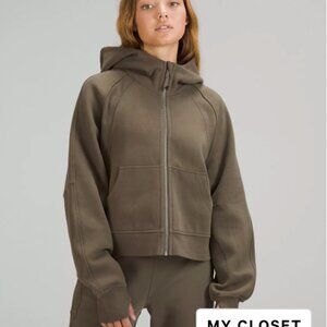 Lululemon Green Scuba Oversized Full Zip Up Size M/L Hoodie